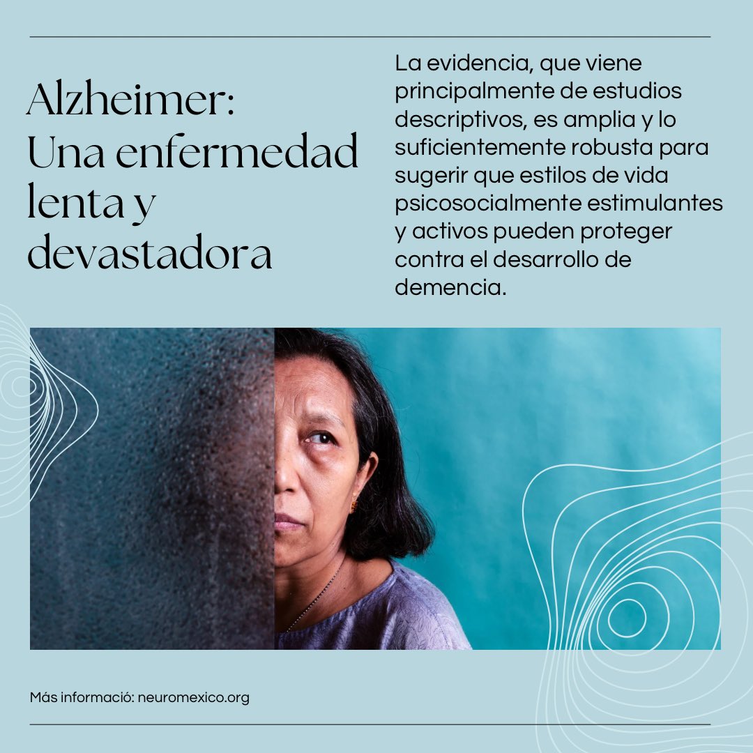 En un mundo con una población que envejece, la #demencia se ha convertido en un problema de salud y una amenaza para el bienestar mundial… factores psicosociales y cambios en el estilo de vida pueden funcionar como factores de protección para la prevención de la misma.
