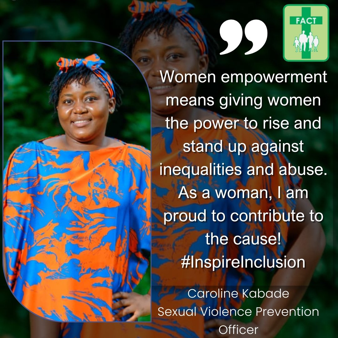 'Women empowerment means giving women the power to rise and stand up against inequalities and abuse. As a woman, I am proud to contribute to the cause!'- Caroline Kabade #InspireInclusion #IWD2024 #WomensHistoryMonth #womancrushwednesday #WCW #InvestInWomen