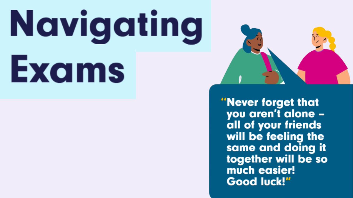 Time management ⏳ healthy eating 🍏social life 🗨️exercise ⚽️ sleep 💤 There's so much that contributes to wellbeing during the exam period. Please point young people to our free Exam Wellbeing toolkit: bit.ly/LifeLabExamWel… #Exams #ExamStress #YoungMindsMatter