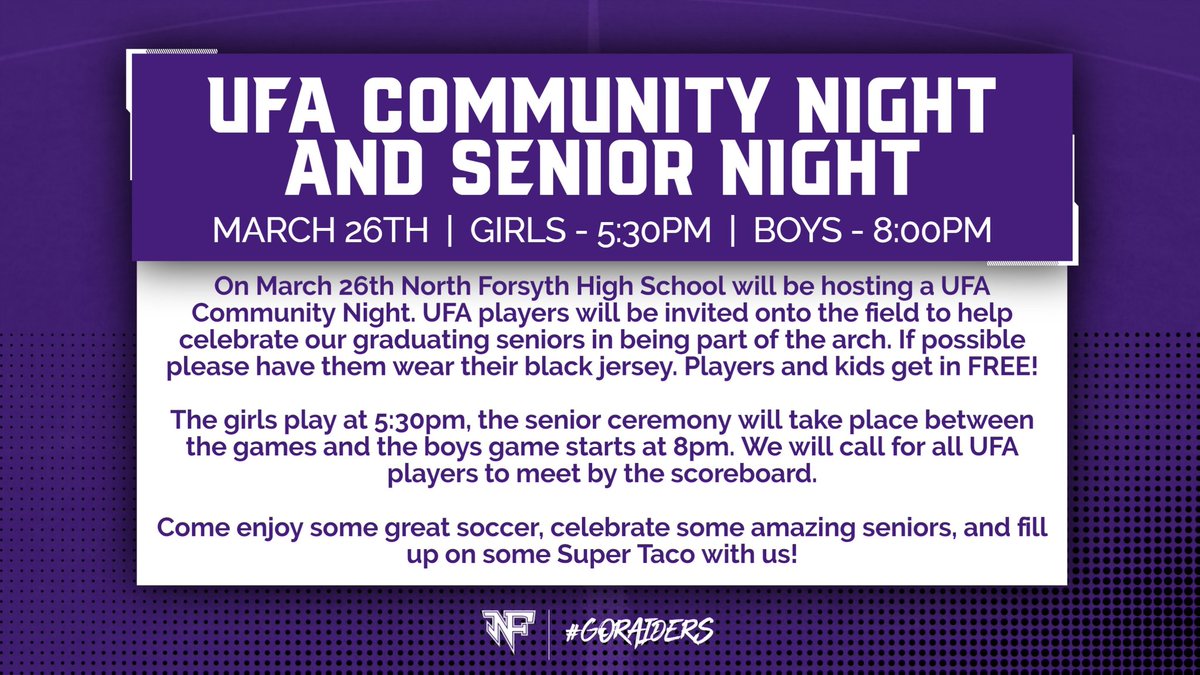 Next Tuesday!!!
<a href="/United_FA/">United FA</a> community night!!!