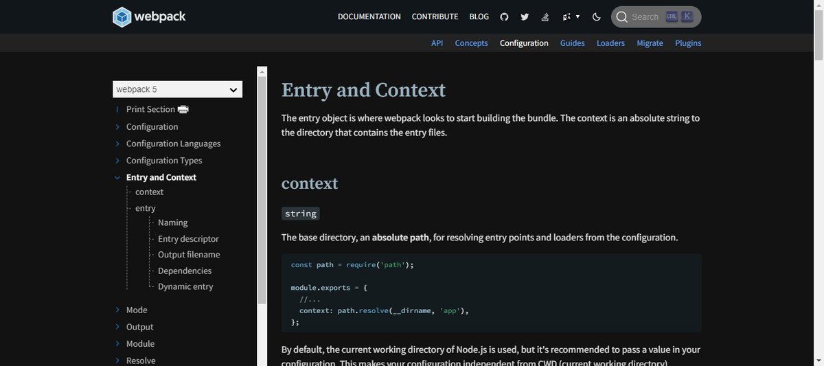 omooladev's tweet image. Today, I delved deeper into the Context and Entry options in webpack configuration.

I also gained knowledge about the different methods of defining the entry point.

#webpack #100DaysOfCode