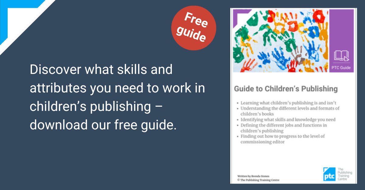 Want to forge a career in children's #publishing? Download our free guide and discover the skills, attributes and experience needed for a successful career in children’s #editorial and commissioning ➡️: publishingtrainingcentre.co.uk/downloads/item…