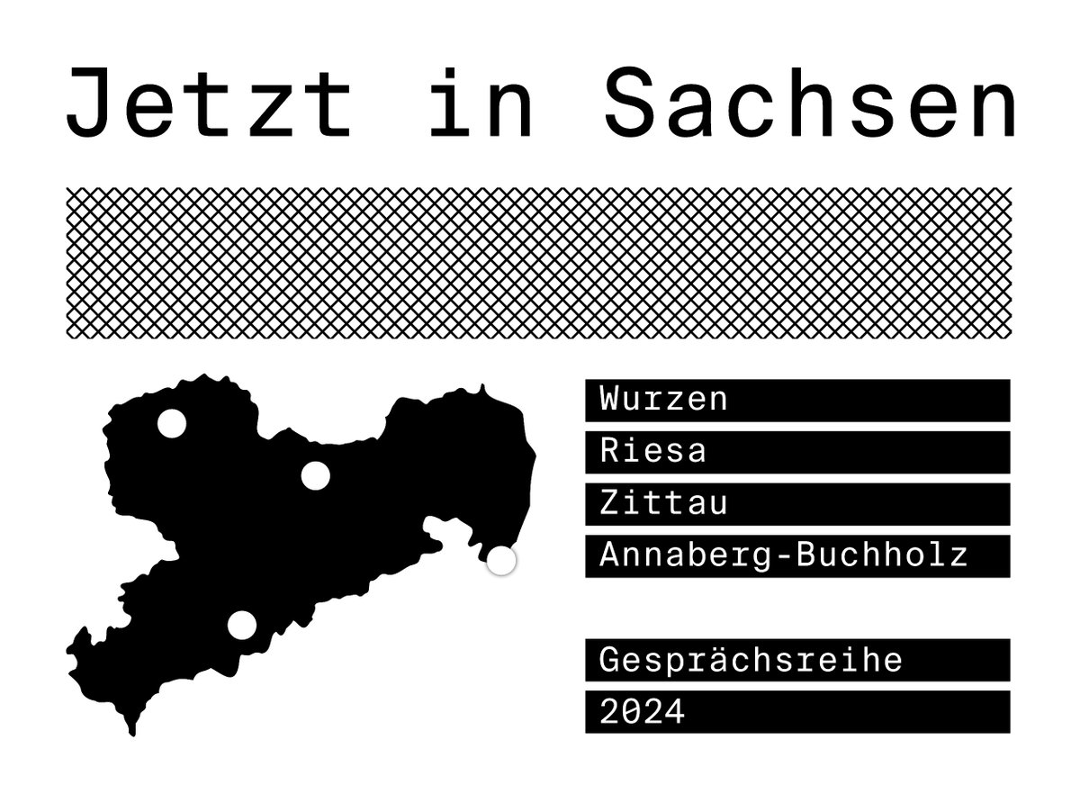 (1/6) Das EFBI und <a href="/tolsax/">Netzwerk Tolerantes Sachsen</a> laden zur Gesprächsreihe "Jetzt in Sachsen", die Vertreter aus Wissenschaft, Zivilgesellschaft und Politik mit Bürgern in den Austausch bringen soll. Wir haben Termine in Wurzen, Riesa, Zittau und Annaberg-Buchholz geplant. 
efbi.de/details/gespra…