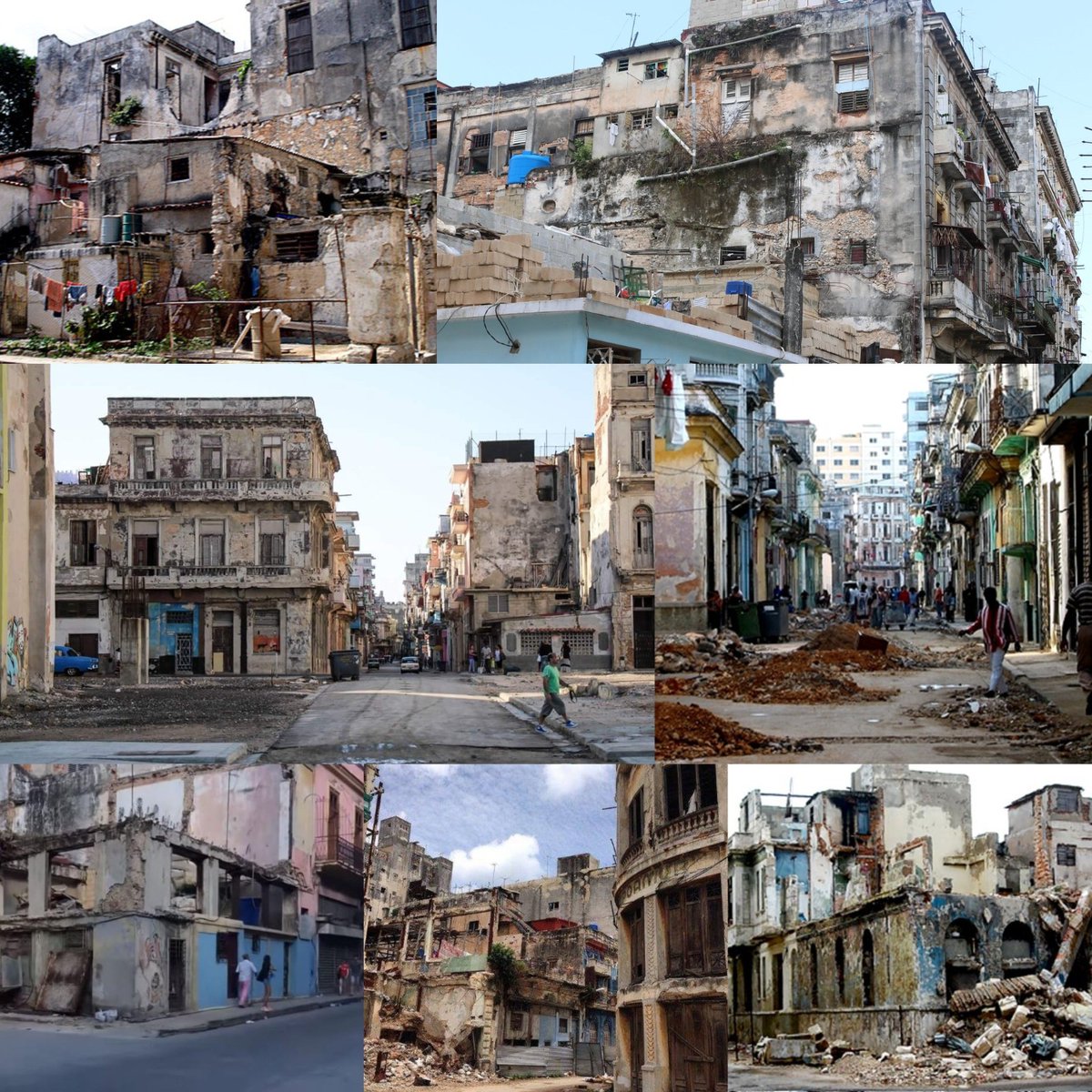 No son imágenes de un país en guerra ni después de una bomba atómica.
Es Cuba🇨🇺 después de 65 años de puro socialismo.