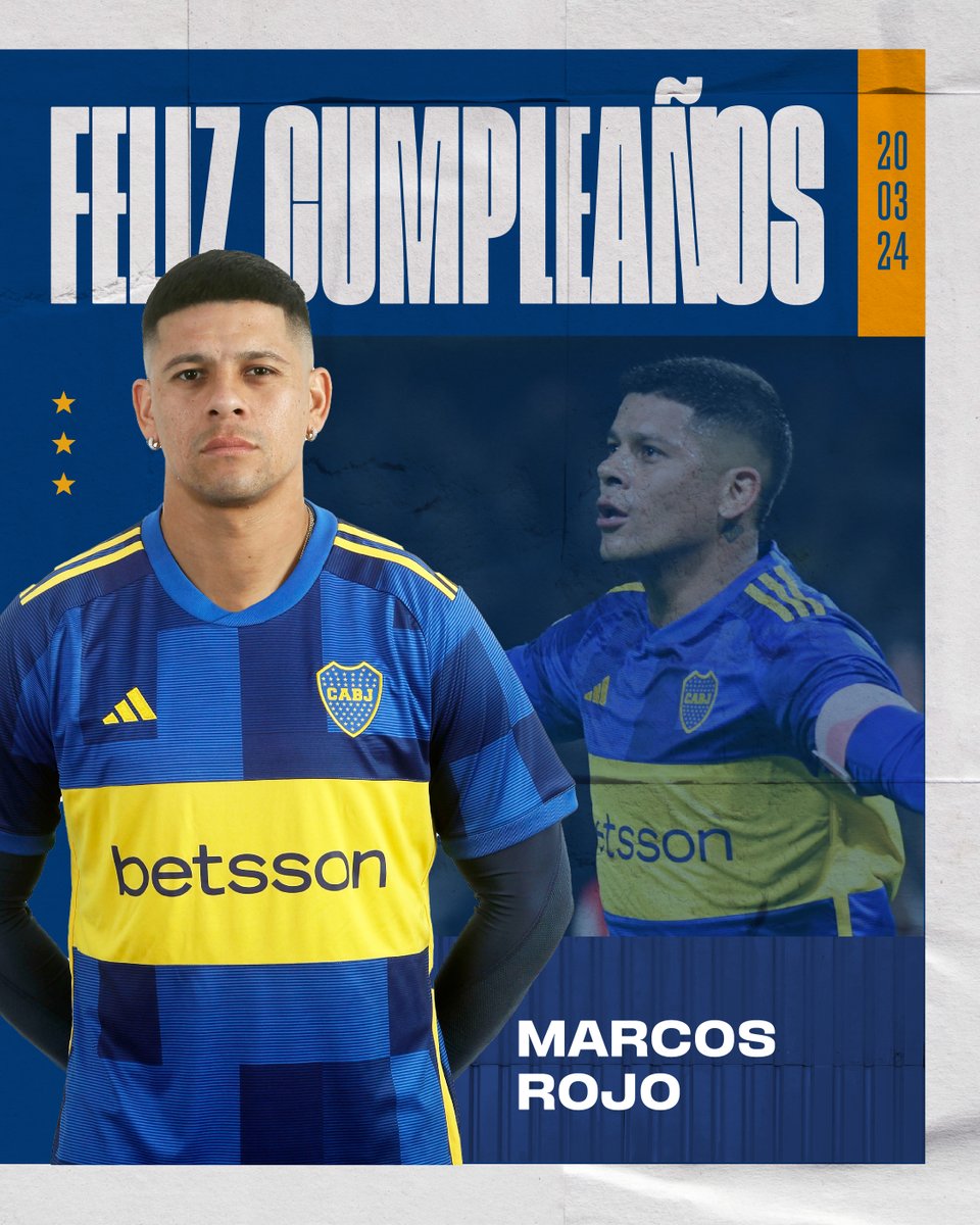 ¡Feliz cumple, Marcos! 🎂💙💛💙