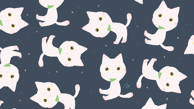 「white cat yellow eyes」 illustration images(Latest)