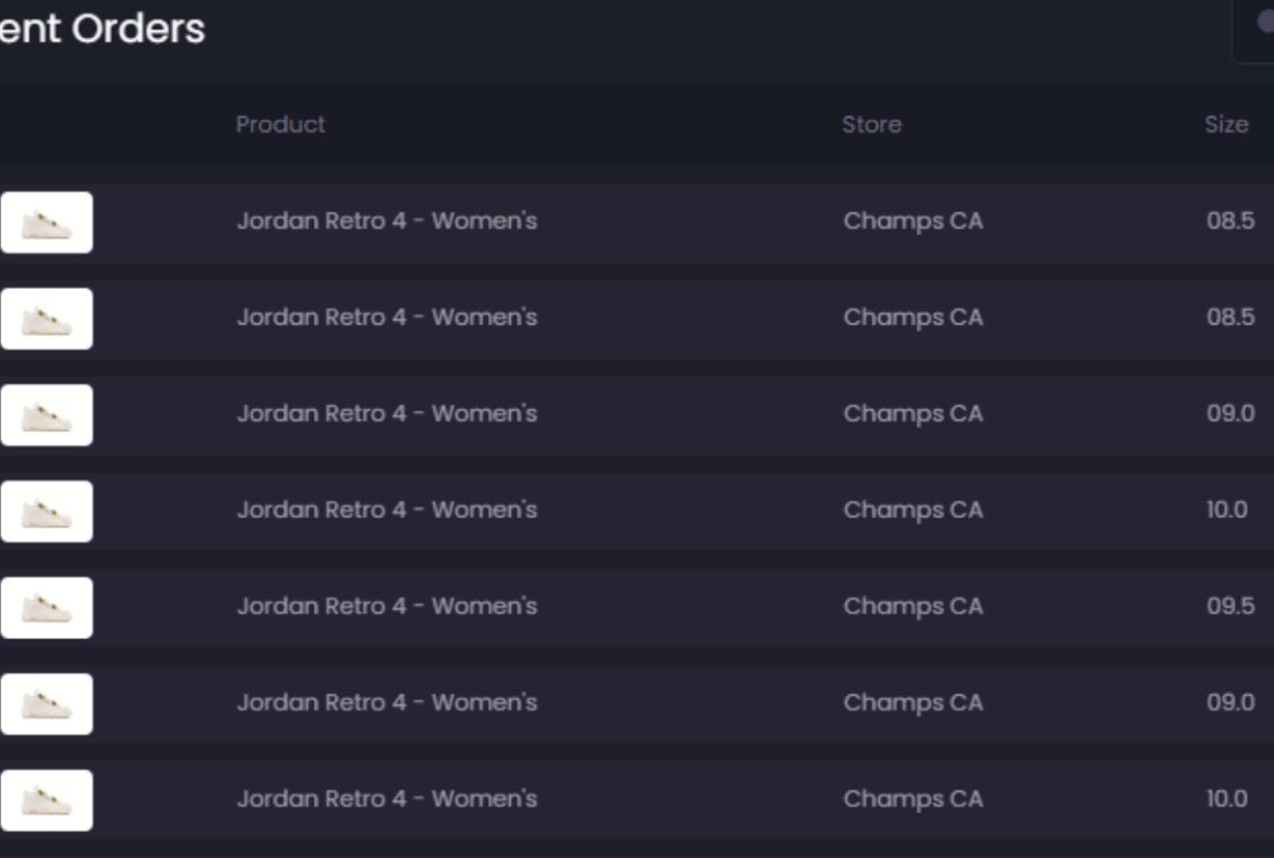 RoSo (@washedonfoots) on Twitter photo Thought it was a sense of dejavu but it was a different site this morning. Thanks again team!
Bot: <a href="/MagnetAIO/">Magnet</a>
Proxies: <a href="/ZenuProxies/">Zenu Proxies</a> <a href="/BartProxies/">Bart Proxies</a> <a href="/speedyhub_proxy/">Speedyhub</a>
CG: <a href="/TheNorthCop/">TheNorthCop</a> Thought it was a sense of dejavu but it was a different site this morning. Thanks again team!
Bot: <a href="/MagnetAIO/">Magnet</a>
Proxies: <a href="/ZenuProxies/">Zenu Proxies</a> <a href="/BartProxies/">Bart Proxies</a> <a href="/speedyhub_proxy/">Speedyhub</a>
CG: <a href="/TheNorthCop/">TheNorthCop</a>