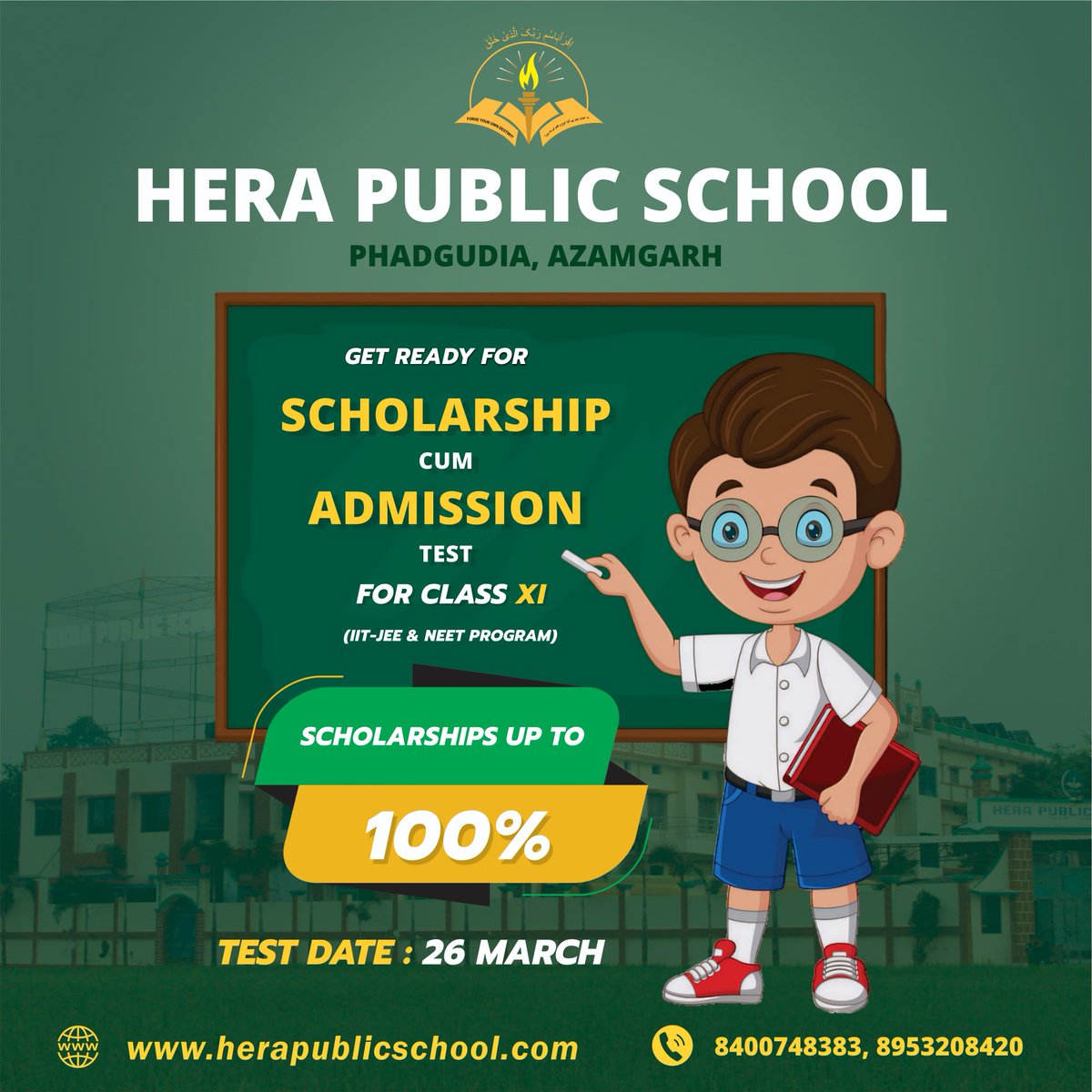 Unlock your future! Get ready for the scholarship cum admission test for Class XI (IIT-JEE & NEET PROGRAM) with scholarships up to 100%.
Click here for further details for class XI
herapublicschool.com/public/asset/u…

#ScholarshipTest #AdmissionTest #ClassXI #IITJEE #NEET