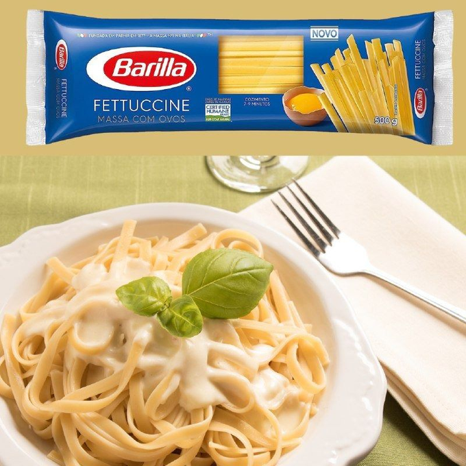 Barilla Fettuccine – Macarrão com Ovos, 500g