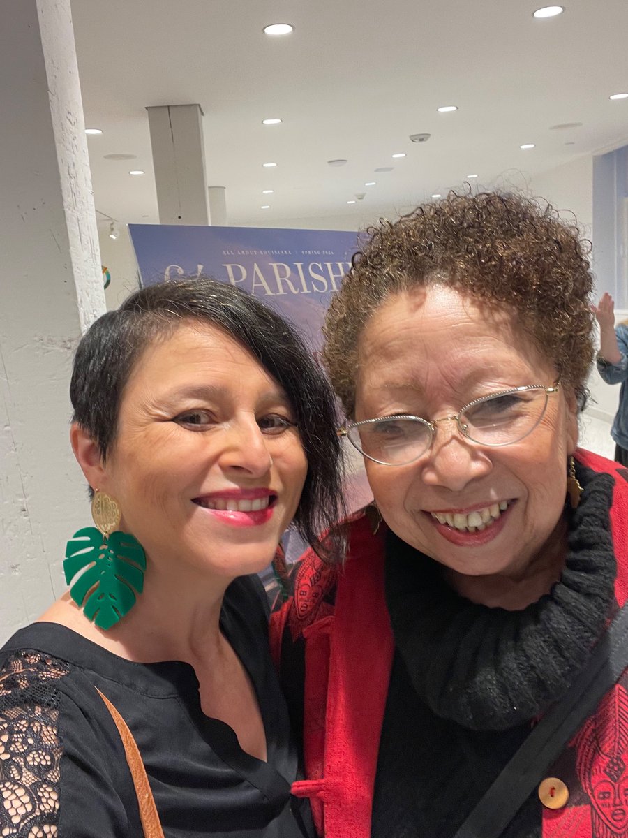 Our director and @redbeansista , author of our 2024 selection “Black Creole Chronicles,” ended up at the same event last night!