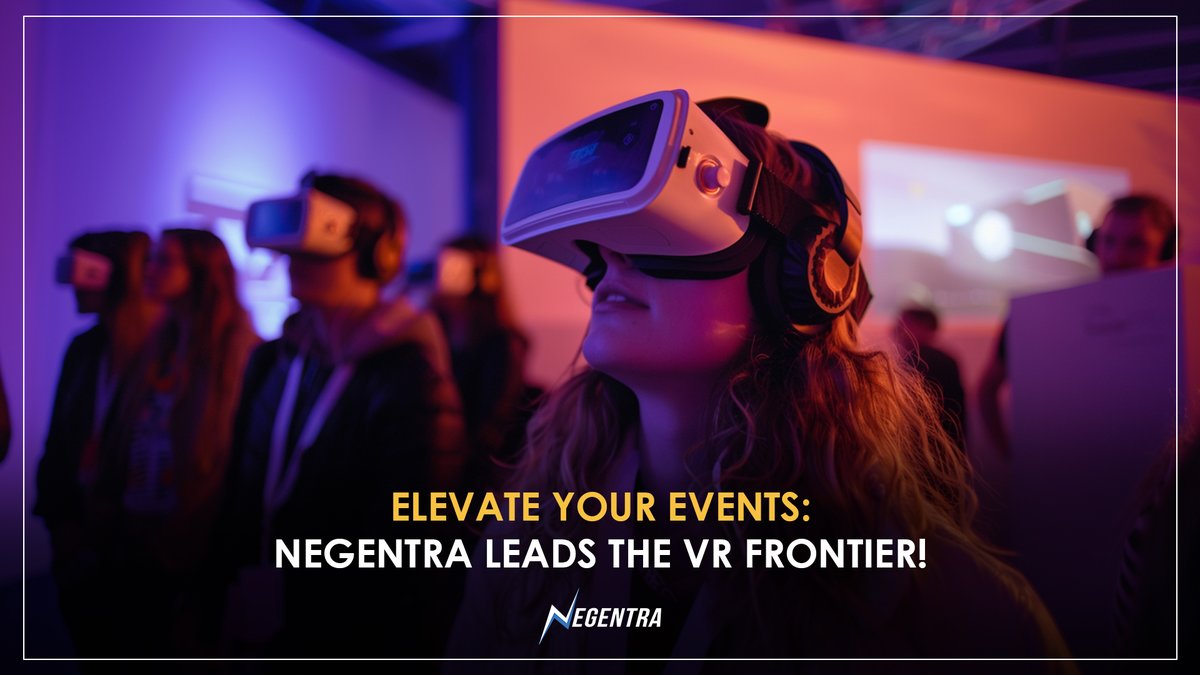negentra's tweet photo. Dive into the future of events with VR! 🚀 At Negentra, we're pioneering the use of Virtual Reality to transform event experiences like never before. 🎮 Say goodbye to physical limitations and hello to immersive, boundary-breaking interactions! 
#EventTech #VR #Negentra https://t.co/CqAF3c8yM8
