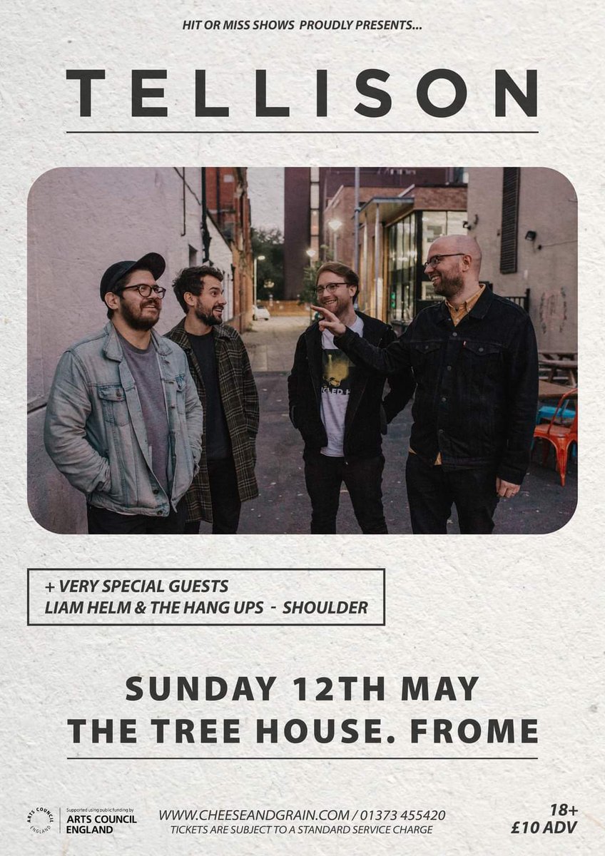 Tellison come to Frome! Sunday, May 12th!