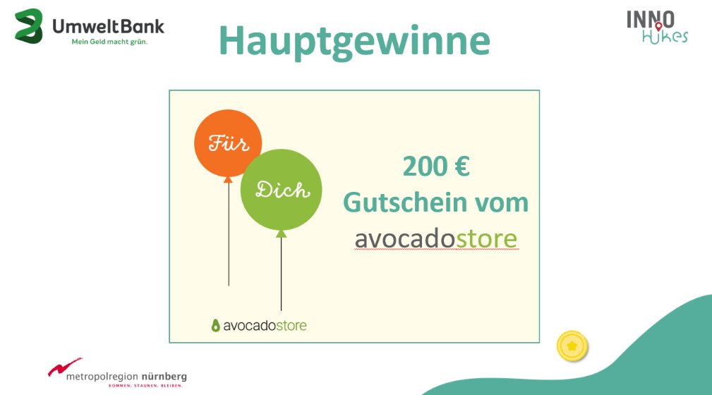 Jetzt InnoHikes-App laden und Chancen auf einen der coolen Hauptpreise sichern: 200€ Shop-Gutschein! innohikes.de/app 

#innohikes #gewinne #innovationen #karriere #ausbildung #studium #metropolregionnürnberg #apptipp #app <a href="/InnoHikes/">InnoHikes</a>