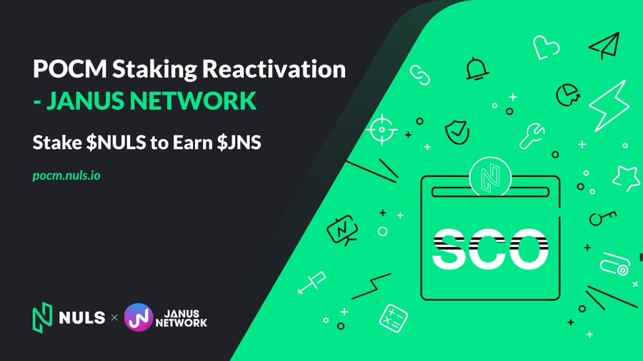 🔥 @NetworkJanus #POCM Staking Reactivation is now  available 

🔥 #JanusNetwork is a solution that combines #NFTs in subnets into a single subnet, enabling the buy, sell, and management

🚀 Stake $NULS to earn $JNS token in return!

🔽 VISIT
pocm.nuls.io/pocm/Projects/…
#SCN1