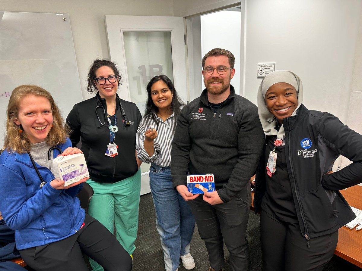 OSU Emergency Physicians led by Dr. Mynatt and coordinated with @treats4thestreets_614 and OSU medical students for the monthly free health clinic services open to the community. #OSUEM #socialEM #community