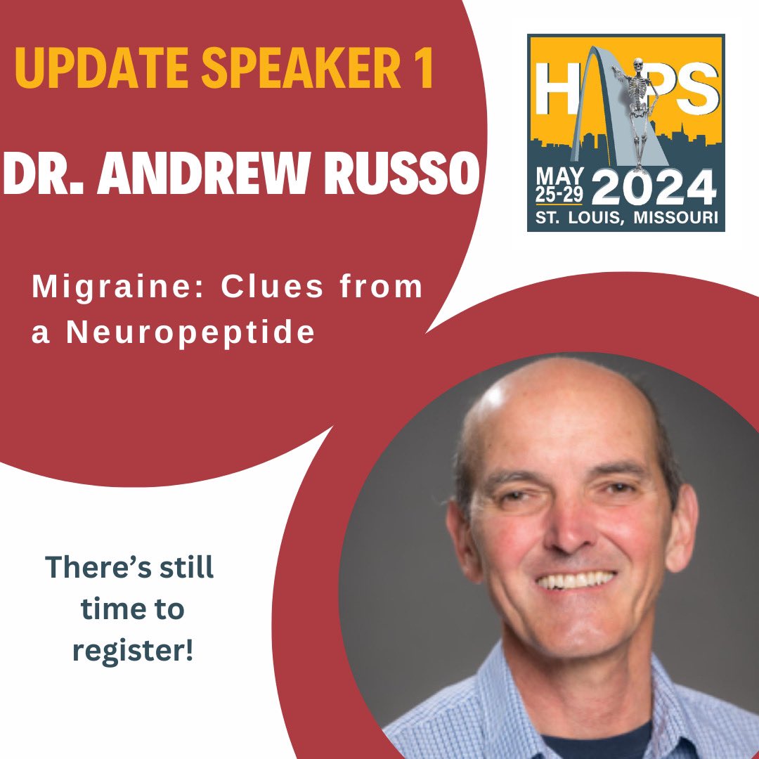 There's still time to register for the HAPS Annual Conference to see Dr. Russo’s Talk!! #HAPS2024 is being held in St. Louis, Missouri from Mary 25-29. Register now at: hapsweb.org/page/2024landi…