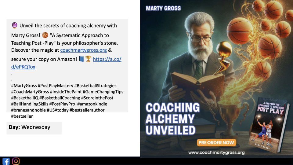 "A Systematic Approach to Teaching Post Play"
For teachers of the game, for students of the game, for players of the game, and for all ages, this book is a must-read!
