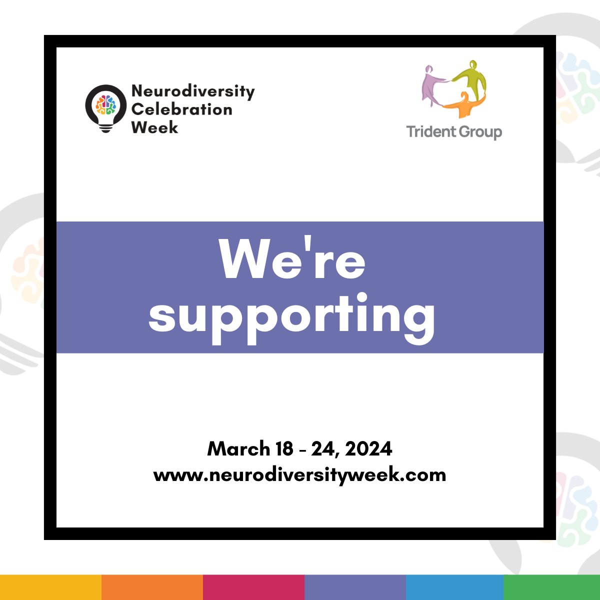 We support Neurodiversity Celebration Week. As well as the services we provide for neurodiverse people and we are proud to provide assistive tools on our website. Check it out here 👇 tridentgroup.org.uk #NeurodiversityCelebrationWeek #NCW