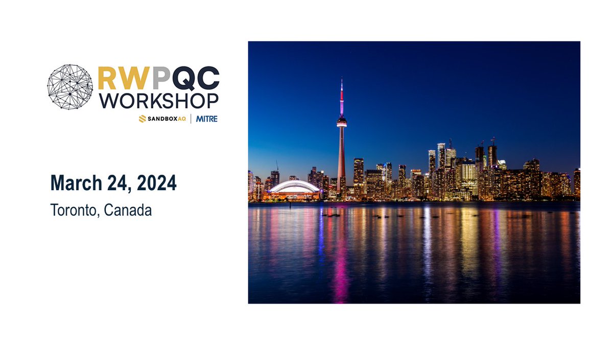 Join @SandboxAQ and experts from across the #cybersecurity community at the RWPQC Workshop on March 24 in Toronto. We're bringing together industry, academia, standardization bodies and governments to transition the world's organizations to post-quantum cryptography and…