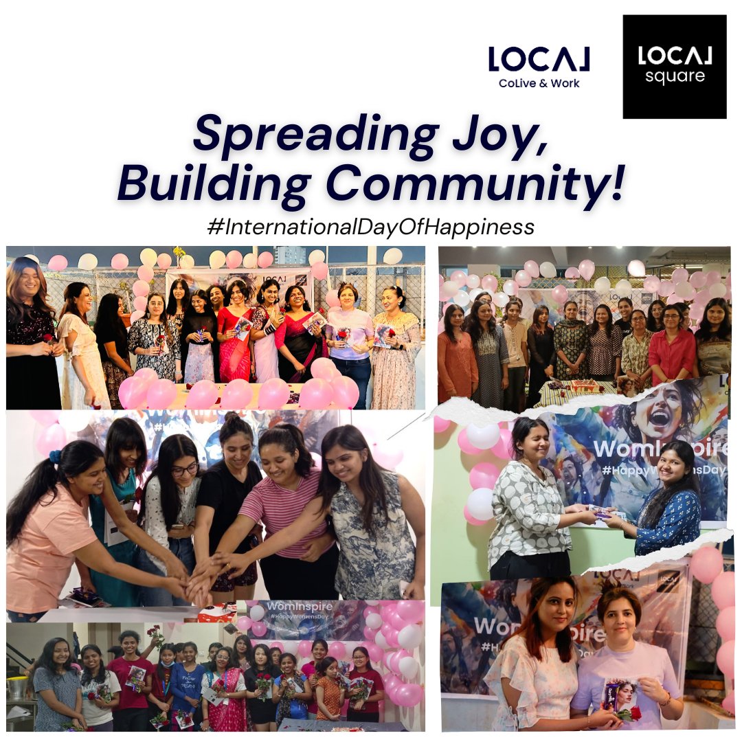 LocalColiveWork's tweet image. Happy hearts, shared spaces! On this International Day of Happiness, Local Coliving embraces the spirit of togetherness, creating a community where every day is filled with laughter and positivity.

#InternationalDayofHappiness #ColiveTogether #LocalJoy #UnforgettableMemories