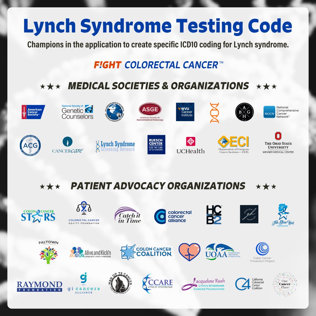 We are proud to announce that the #FightCRC Genetics and Family History Advisory Council is leading an initiative, alongside nearly 150 patient advocacy organizations, medical societies, and medical professionals, to submit an application to the International Classification of