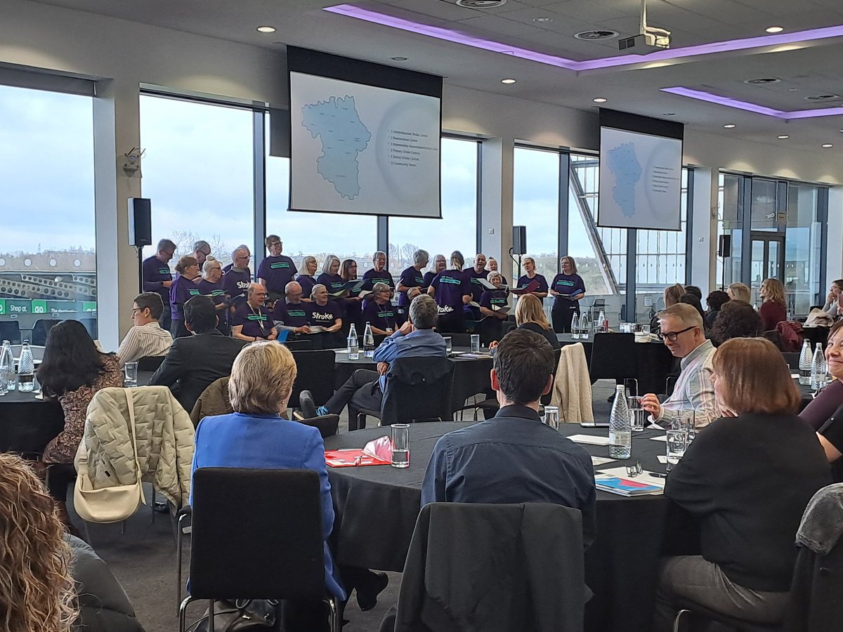Love love the <a href="/TheStrokeAssoc/">Stroke Association</a> North West Stroke community choir. Run by volunteers. Inclusive, accessible activity incorporating peer support, supporting stroke recovery #volunteers #musictherapy <a href="/GMNISDN/">GM Neurorehab & Integrated Stroke Delivery Network</a>