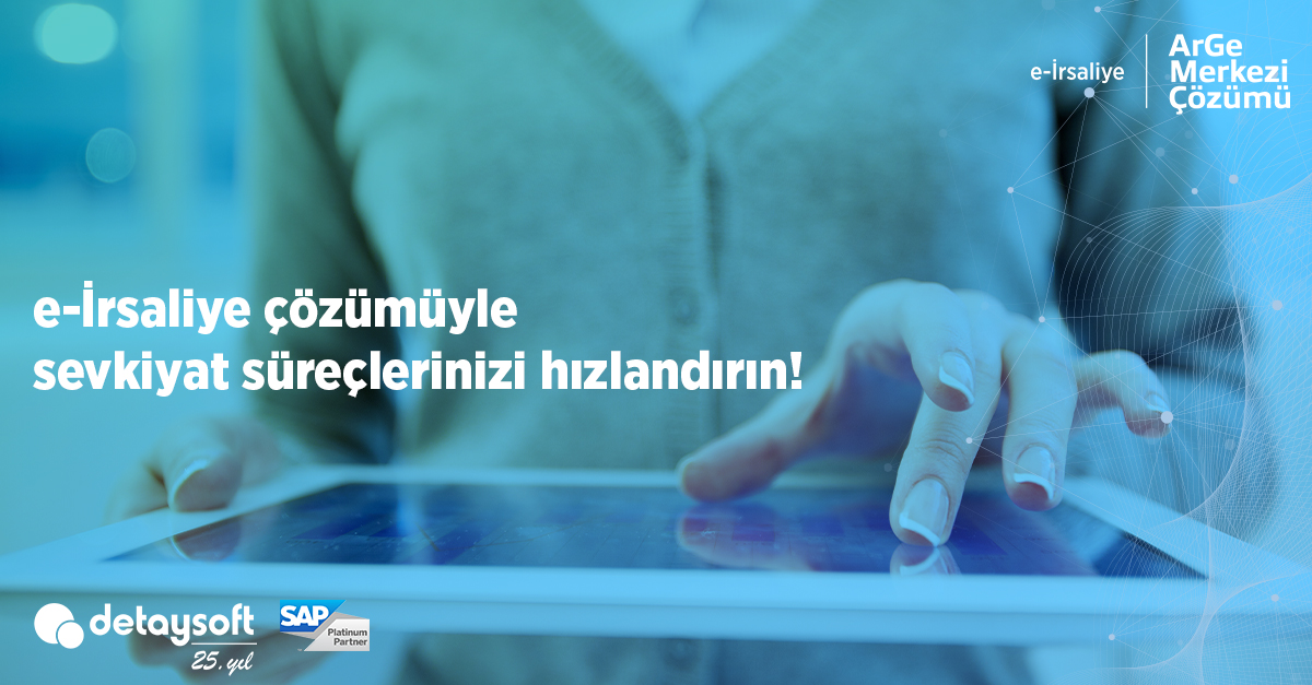 e-İrsaliye çözümümüzle tüm irsaliyeleri sistem üzerinden kolayca kontrol edin, alıcıların vermiş olduğu yanıtları hızlıca görüntüleyin ve evrakların sevkiyat sırasında kaybolma riskini sıfırlayın. Detaylı bilgi için: lnkd.in/dpHYtf3 #Detaysoft #eDönüşüm #eİrsaliye