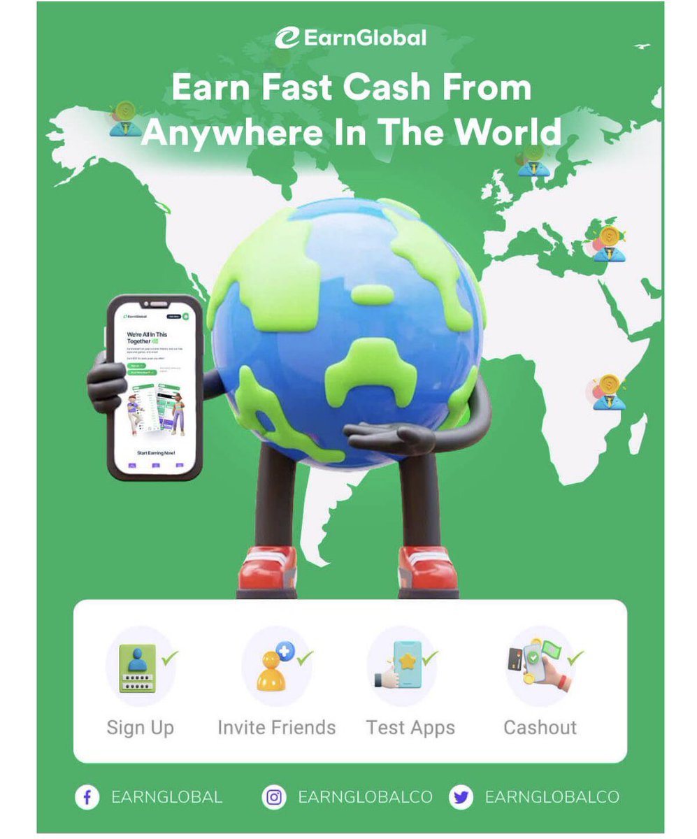 Join EarnGlobal 🌎 Earn fast cash from anywhere!  Click the link below or in my bio to get started. 💰 You even get a $25 bonus when you join!

earnglobal.co/share/expected…