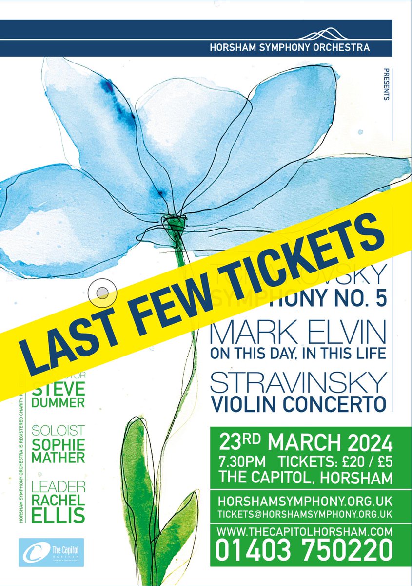 Last few tickets for this Saturday's concert at <a href="/CapitolHorsham/">The Capitol Horsham</a> #Horsham available directly from the box office: thecapitolhorsham.com/whats-on/all-s…