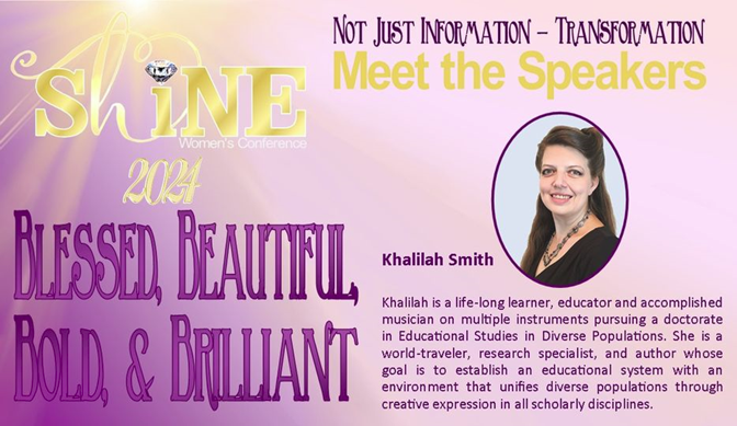 shinewomenconf's tweet photo. We have such an awesome line-up of speakers for #SHINE24! Khalilah Smith is going to change your mindset &amp; rock your world!
The caliber of these women &amp; what they are doing for God's Kingdom is amazing! Come see how God has activated His power in them and through them. https://t.co/53za9Bq9YI