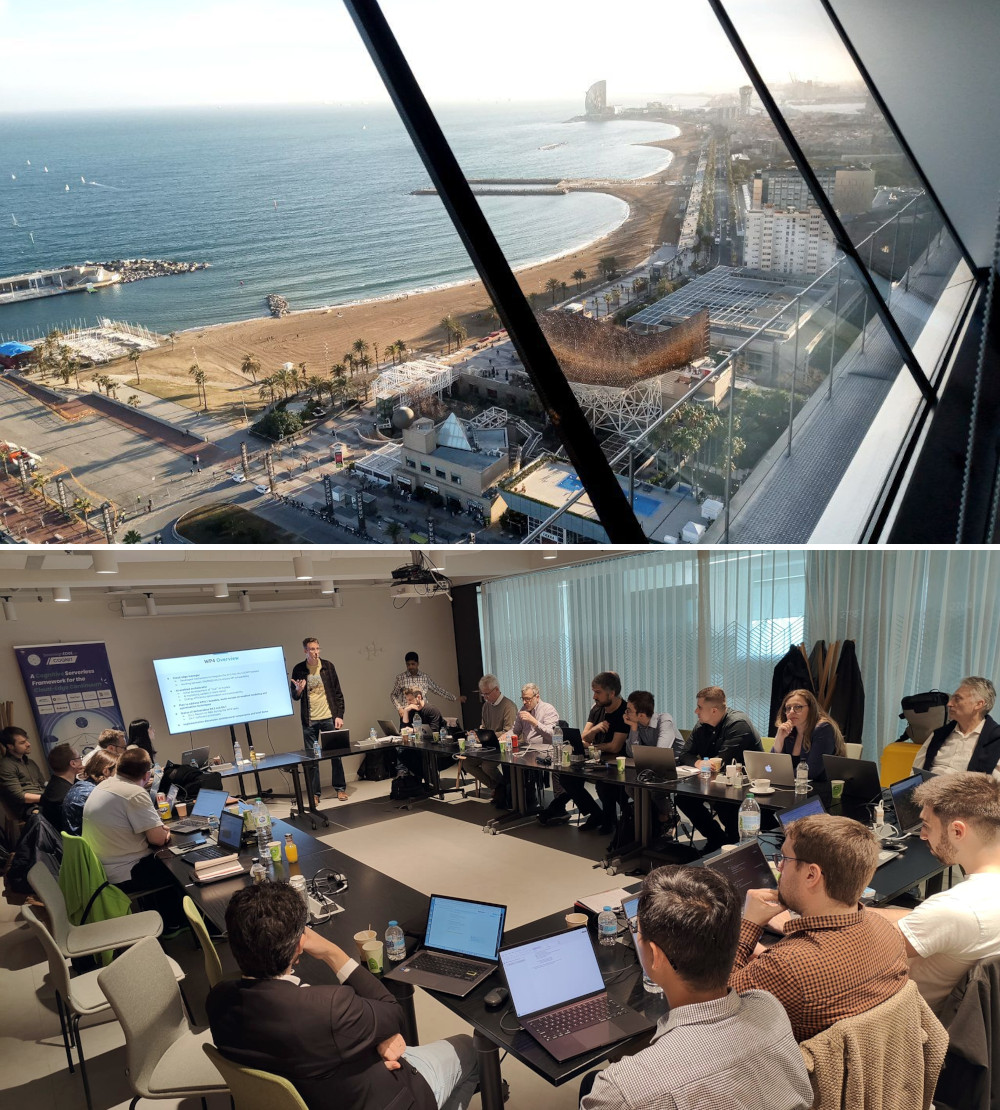 The GA of our #COGNITproject has brought the whole Consortium to the beautiful city of #Barcelona 🤩 Stay tuned for the first integrated distribution of the #COGNIT #opensource #serverless framework, which we'll release by the end of the month! 🚀 #EUfunded #CognitiveCloud 🇪🇺