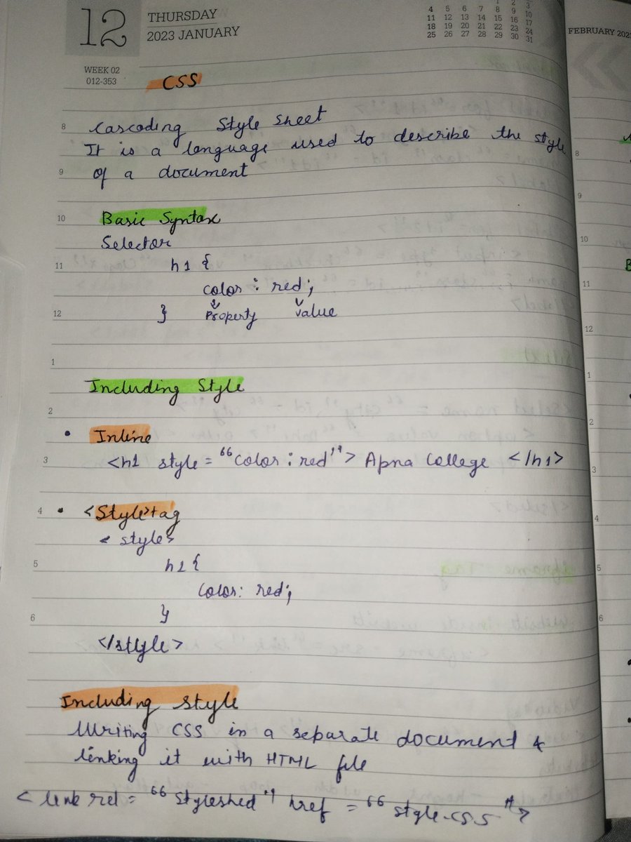 Muskaann29's tweet image. #100DaysOfWebDev
Day-6 Notes