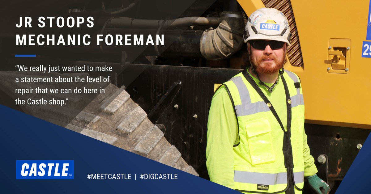 Meet JR Stoops, Castle’s lead mechanic shop foreman and the guy behind Dirt Vader, the iconic black bulldozer that’s turning heads across the Midwest. digcastle.com/insights/jr-st… #DigCastle #STLmade #DirtVader