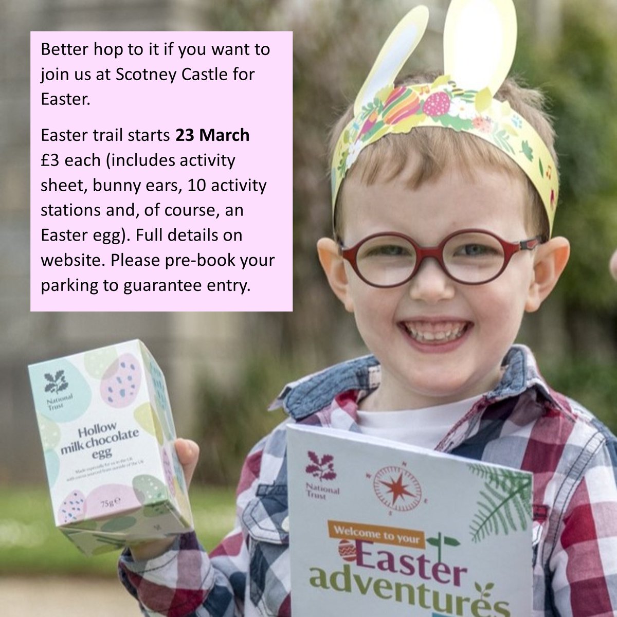 Bunny Bowling? Egg Waddle? Conn-egg-t 4? Better hop to it! The #Easter trail at Scotney starts 23 March. Usual entry (free for NT members) + £3 per trail. Do pre-book your parking to guarantee entry on your chosen day. bit.ly/EasteratScotney
#familydaysout @southeastNT