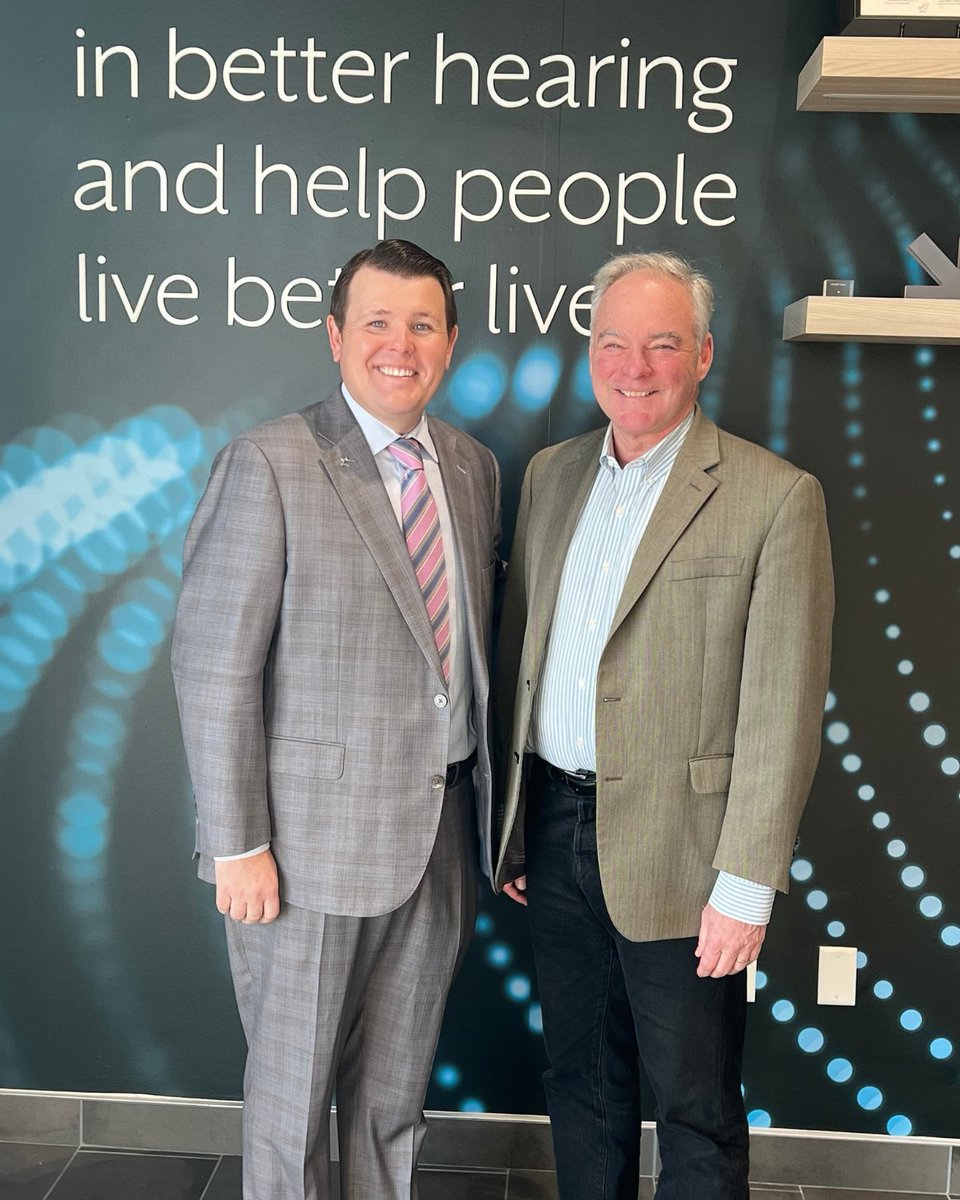 Thank you, @SenTimKaine, for visiting @starkeyhearing headquarters to learn about the important work we are doing. #HearingAids