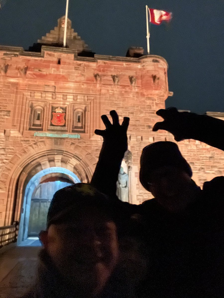 Last Monday night I rehearsed my fearful looming shadow attack with a friend outside Edinburgh Castle.