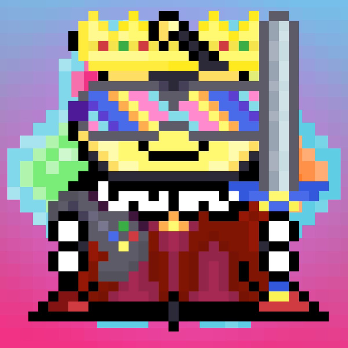 Bees Deluxe #1479

Attributes:
Futuristic Vision Goggles
Based King (crown + coat)
Gamer
Background: Lvl 5 Honeycomb (yum)

Deluxe