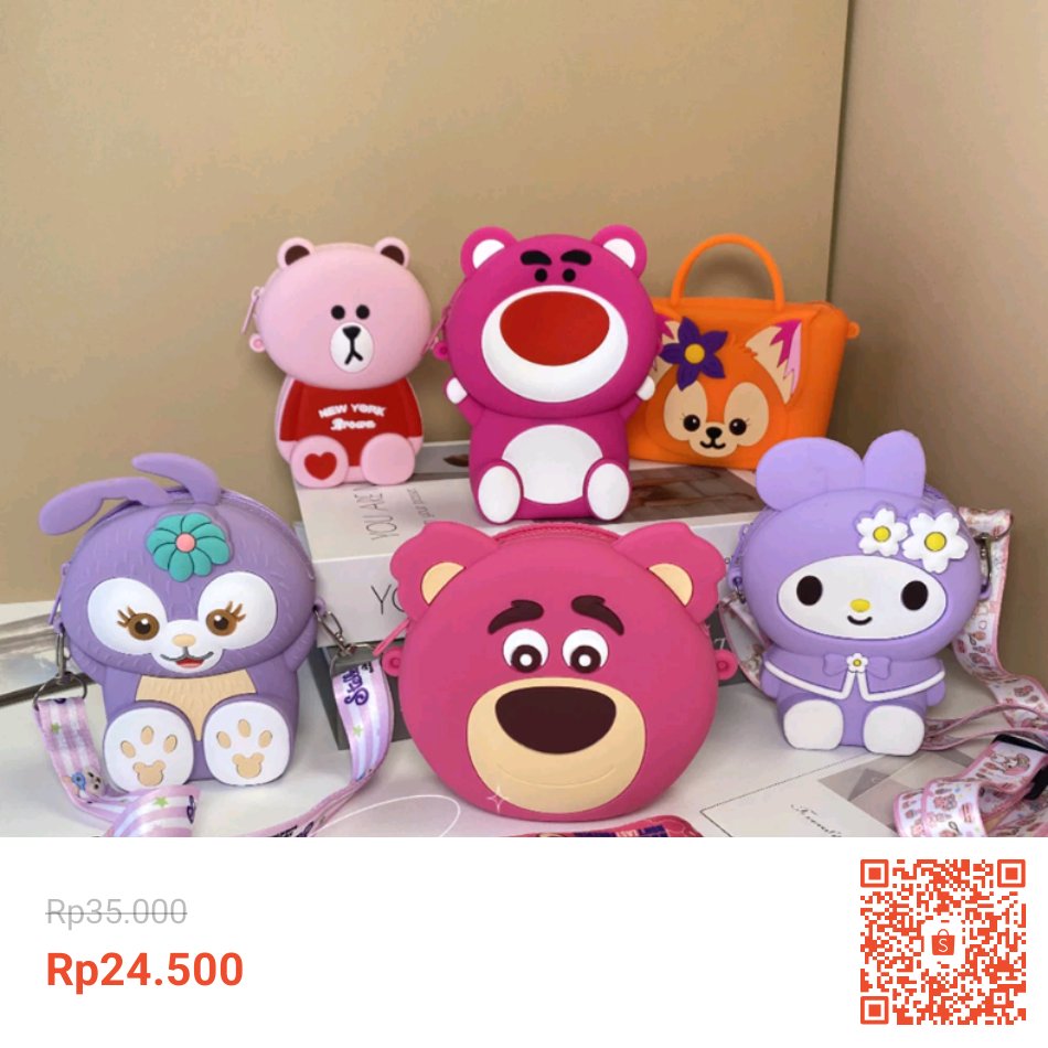 Temukan dan dapatkan Tas Selempang Anak Silikon Tas Pop It Karakter Lucu Motif Lotso LinaBell Melody Untuk Anak Laki Laki Dan Perempuan hanya Rp24.500 di Shopee sekarang juga! shope.ee/7pVsjONtzx?sha… #ShopeeID

#shopeedarirumah #shopee #99shopeeid #shopeedirumahaja