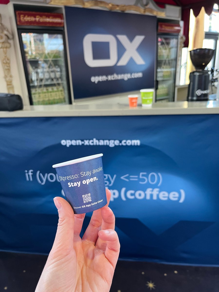 openxchange's tweet image. ☕ If you're at @cloudfest this week, why not grab an OXpresso (or any other #coffee) from the barista coffee bar (near the Arena Stage) and catch up with the @openxchange team to find out more about recent innovation for #Hosters and discover how we can help your organisation.