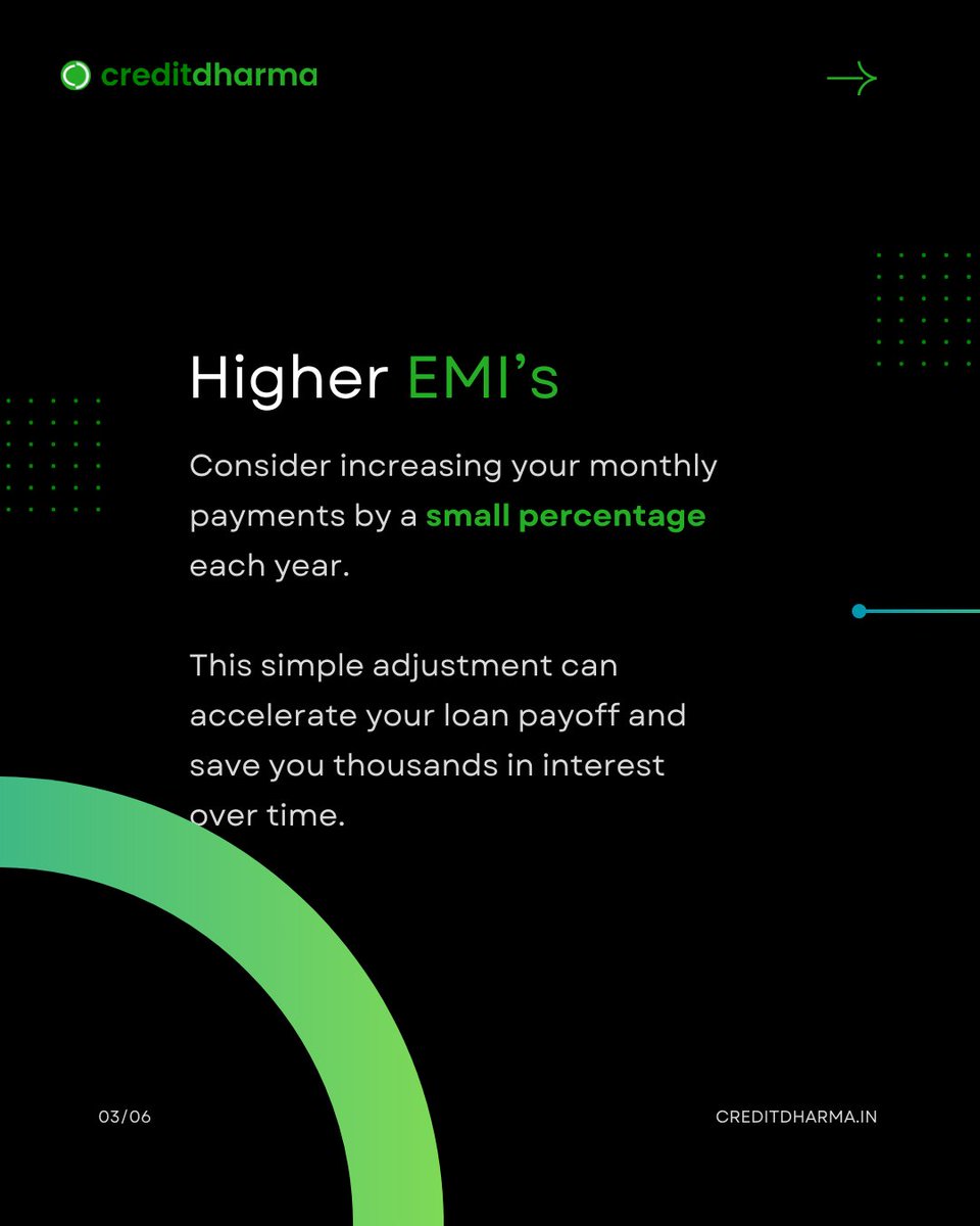 gocreditdharma's tweet image. Tired of the endless cycle of EMIs? Break free and fast-track your way to mortgage-free living.
#prepayment #homeloans #savings #creditdharma #smartsavings #financialfreedom #financialindependence #FinancialLiteracy