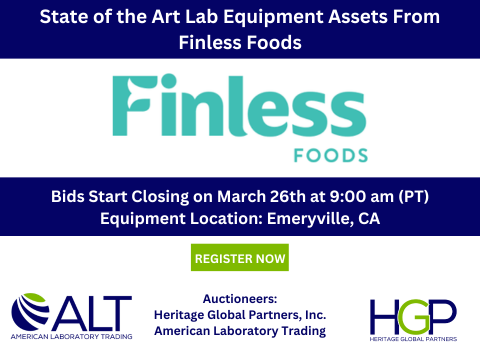 ALT_Lab_Equip's tweet photo. If you’re in the market for high-quality, like-new, cost-effective lab instruments, you’ll want to check out these items from Finless Foods! To register for the online #auction: https://t.co/C7ojGrSdBV
Bidding starts Monday!  #labequipment #pharma #biotech #lifesciences https://t.co/VXSzVOCz33