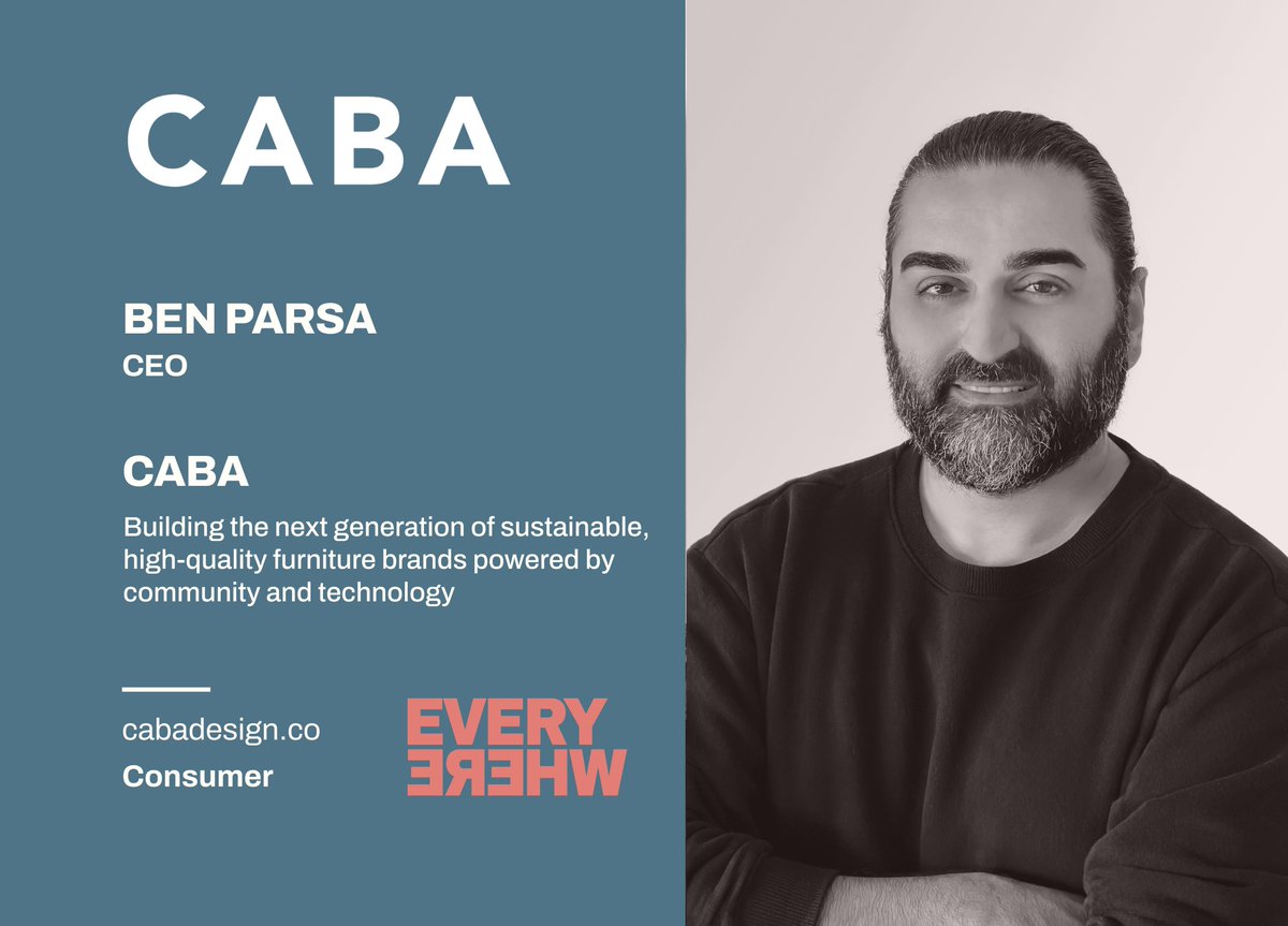 🛋️cabadesign.co offers sustainable, high-quality furniture brands with unparalleled design choice through customization &amp; modularity. Make conscious consumer choices without sacrificing style!

CEO <a href="/benparsa/">Ben Parsa</a> shares more in #Founders Everywhere: ideas.everywhere.vc/p/caba-design-…