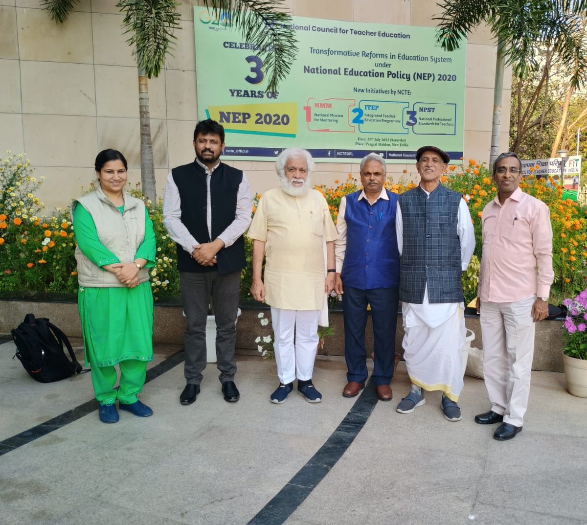 TiwariNilabh's tweet photo. Got an opportunity to collaborate with seniors for important work at the National Council for Teacher Education, New Delhi. https://t.co/NubhKbE6Mw