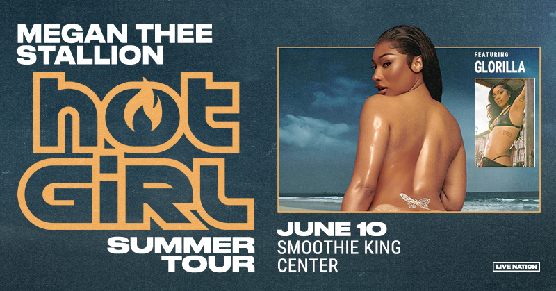 JUST ANNOUNCED! 🔥 Megan Thee Stallion is bringing her HOT GIRL SUMMER TOUR with Special Guest: GloRilla on June 10! ❤🔥 Tickets on sale Friday, March 22 at 10am local.