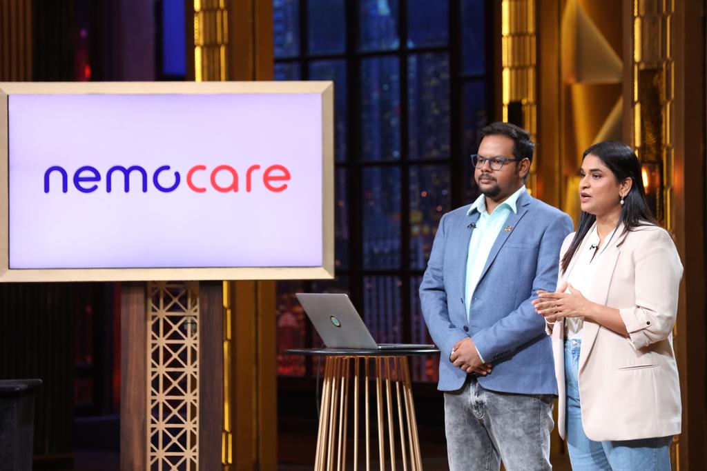 #NemocareRaksha is a wearable monitoring device for new-born babies to assist them in their initial months!👶🏻 Watch us pitch this life-saving innovation to the Sharks tonight!😇 Stream new episodes of Shark Tank India Season 3, from Mon-Fri 10 PM, on Sony LIV.