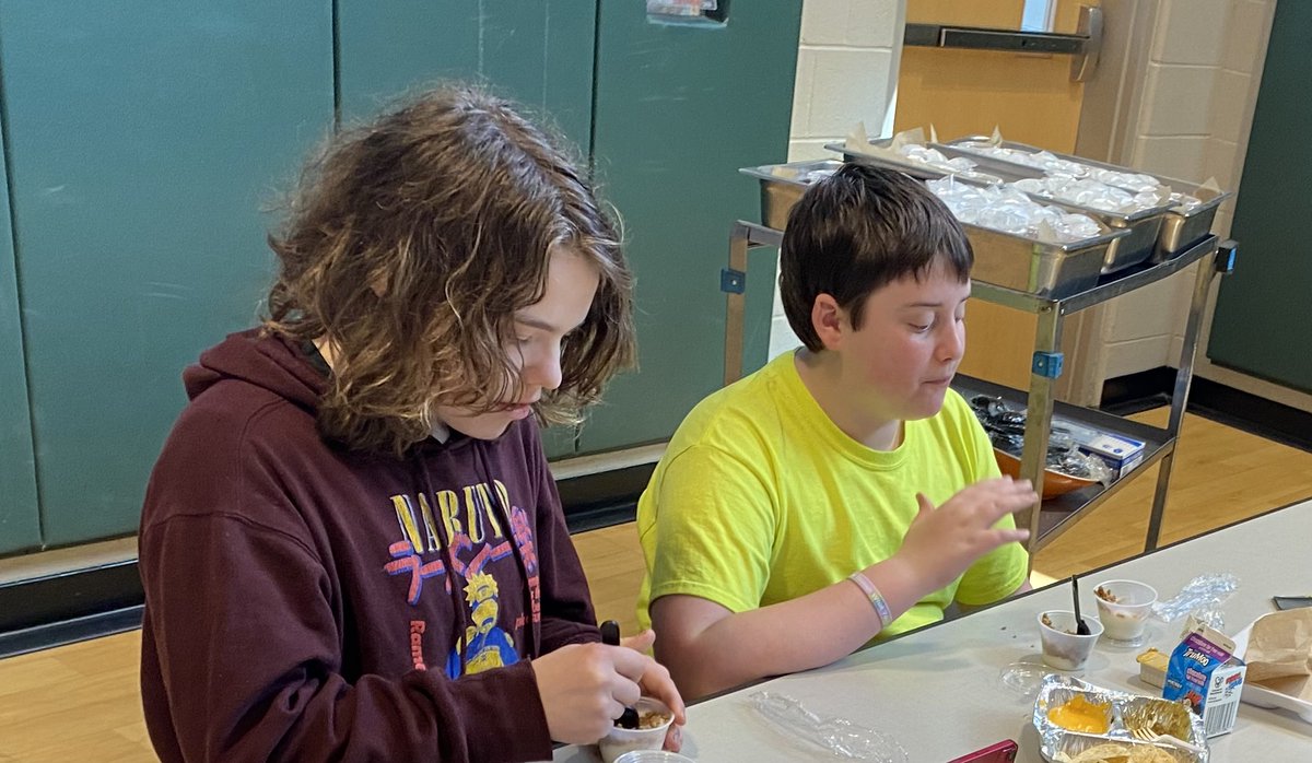 Yesterday @charihoacademy students had their first ever food tasting: strawberry and blueberry parfaits prepared by our talented partners @ChartwellsK12! The students loved both of them! #charihoeats @susiescanRI