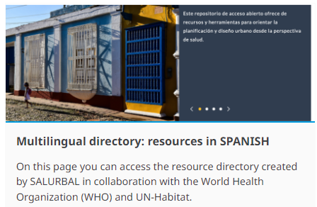 Join @WHO's air quality and SALURBAL's @jlashk TODAY at 10:00am EDT for “Cleaner air through better places,' the official launch of the free directory of resources to support planning for healthy urban environments. Register and join for free: tinyurl.com/4vb77z5n