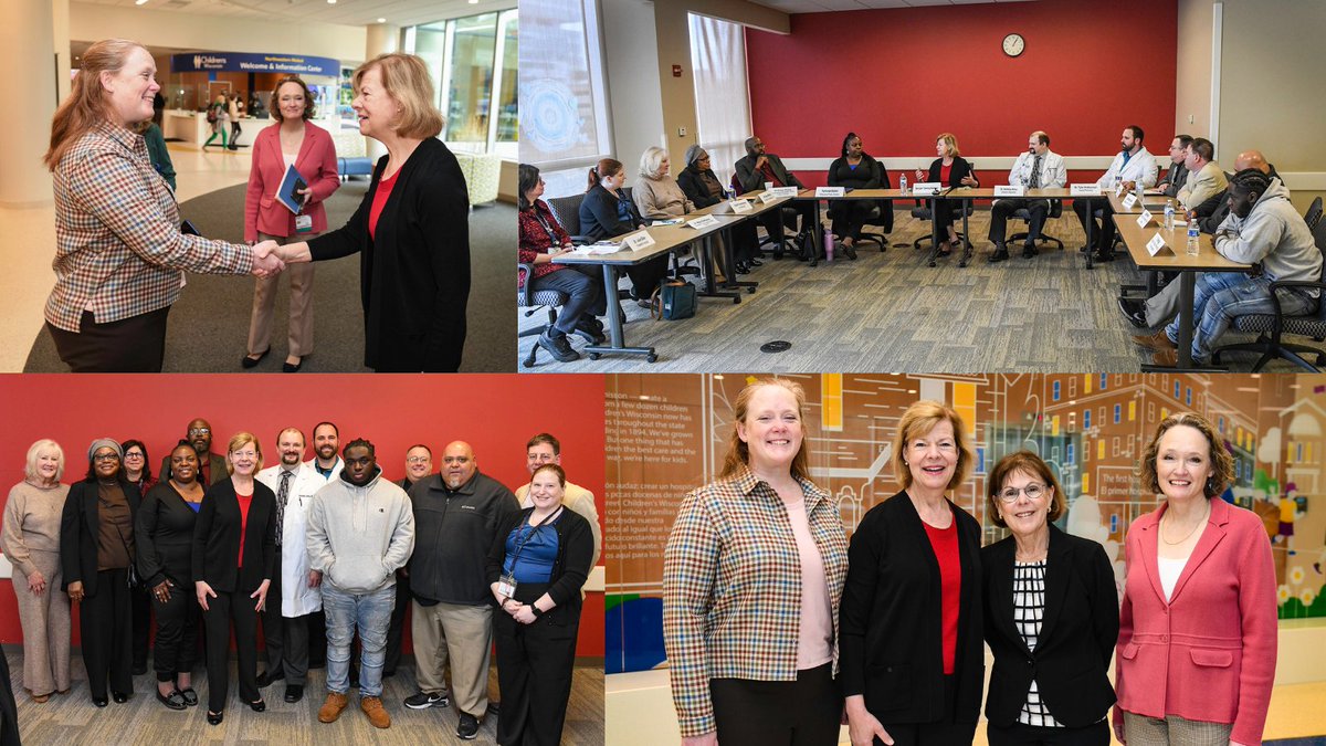 Thank you @SenatorBaldwin for visiting Children’s Wisconsin to see the vital care provided in our new Emergency Dept. and Trauma Center, and working to improve access to asthma care, including inhalers. Too many kids in Wisconsin visit EDs for preventable asthma problems 💙.