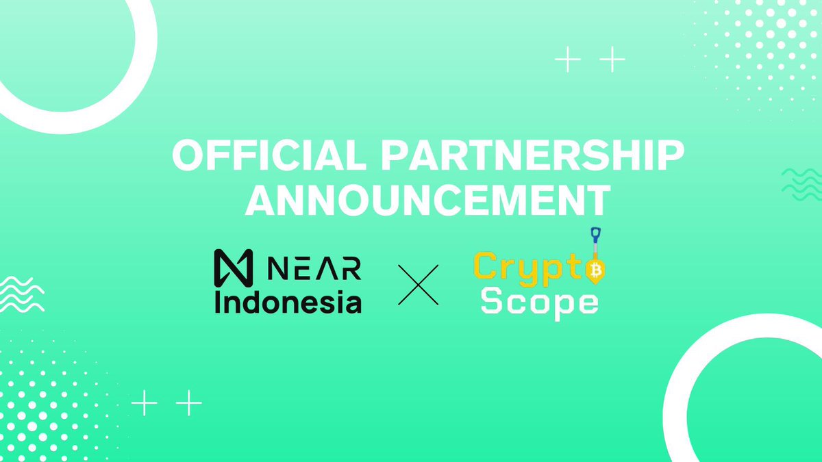 NEAR Indonesia merajut kemitraan dengan <a href="/cryptoscopeid/">Crypto Scope</a>, a community dedicated to exploring the world of Web3 and Cryptocurrency! 🙌🏻

Together, we're set to enhance community engagement and blockchain solutions 🚀

#BOS