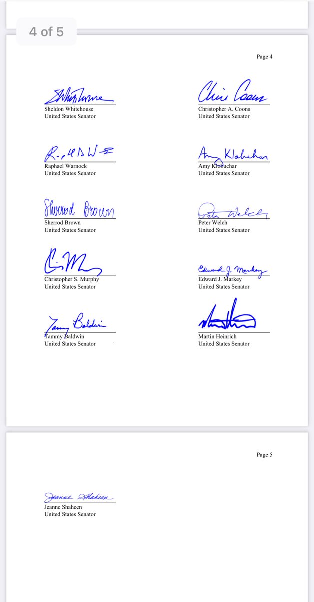 Group of Senate Dems this AM in a letter to Biden are calling on the president to “to publicly outline a path for the United States to recognize a nonmilitarized Palestinian state” Some interesting co-signers, including frontliners like Tammy Baldwin and Sherrod Brown